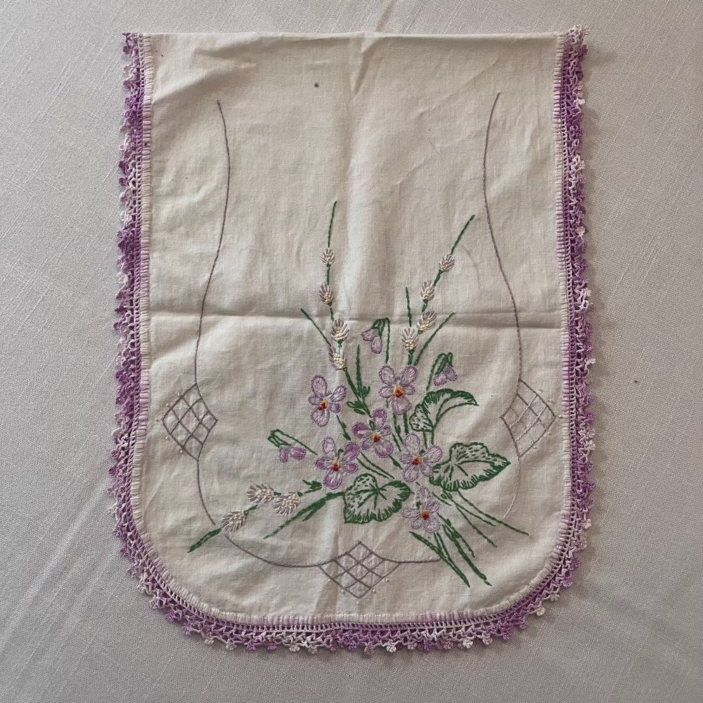 Vintage Floral Handmade Table Runner